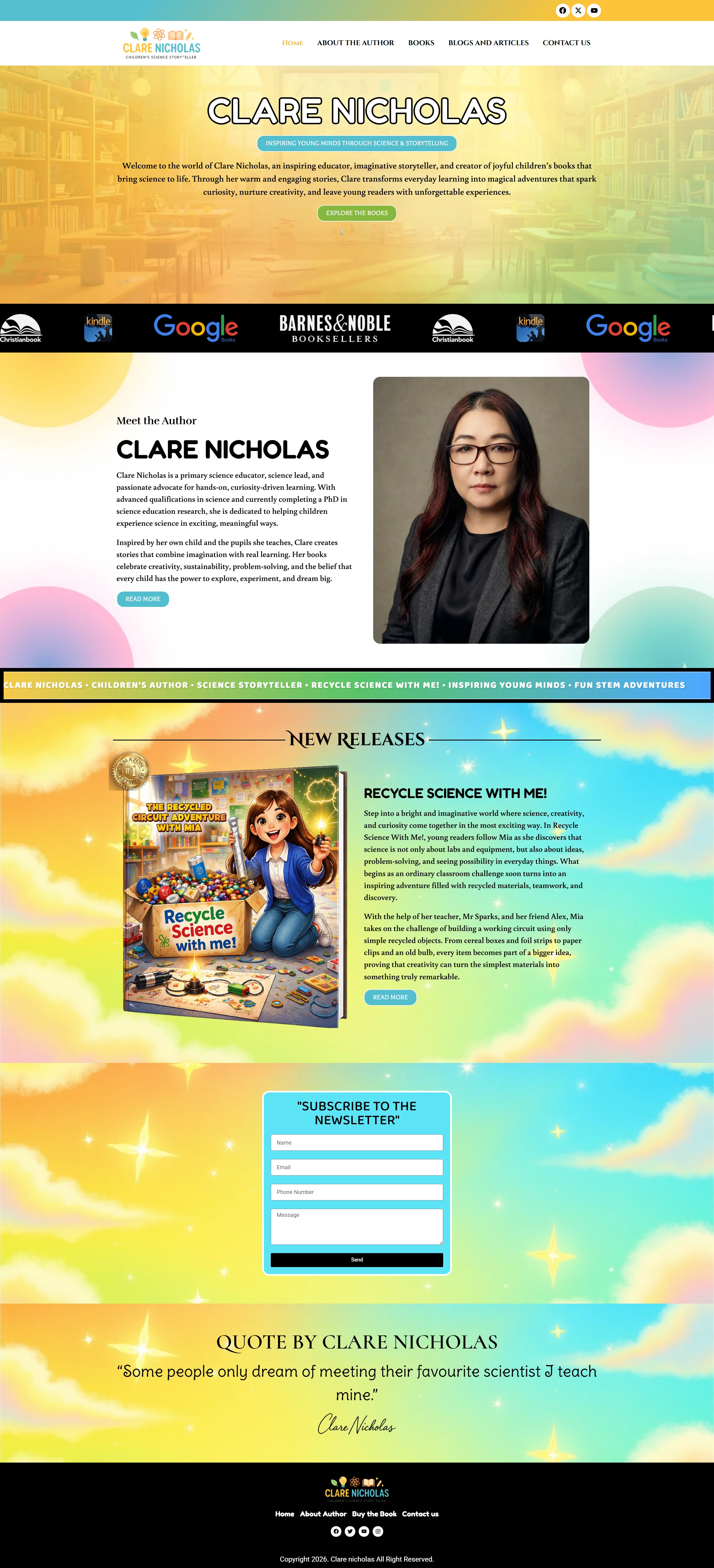 Ireland Publishing House author website example 1