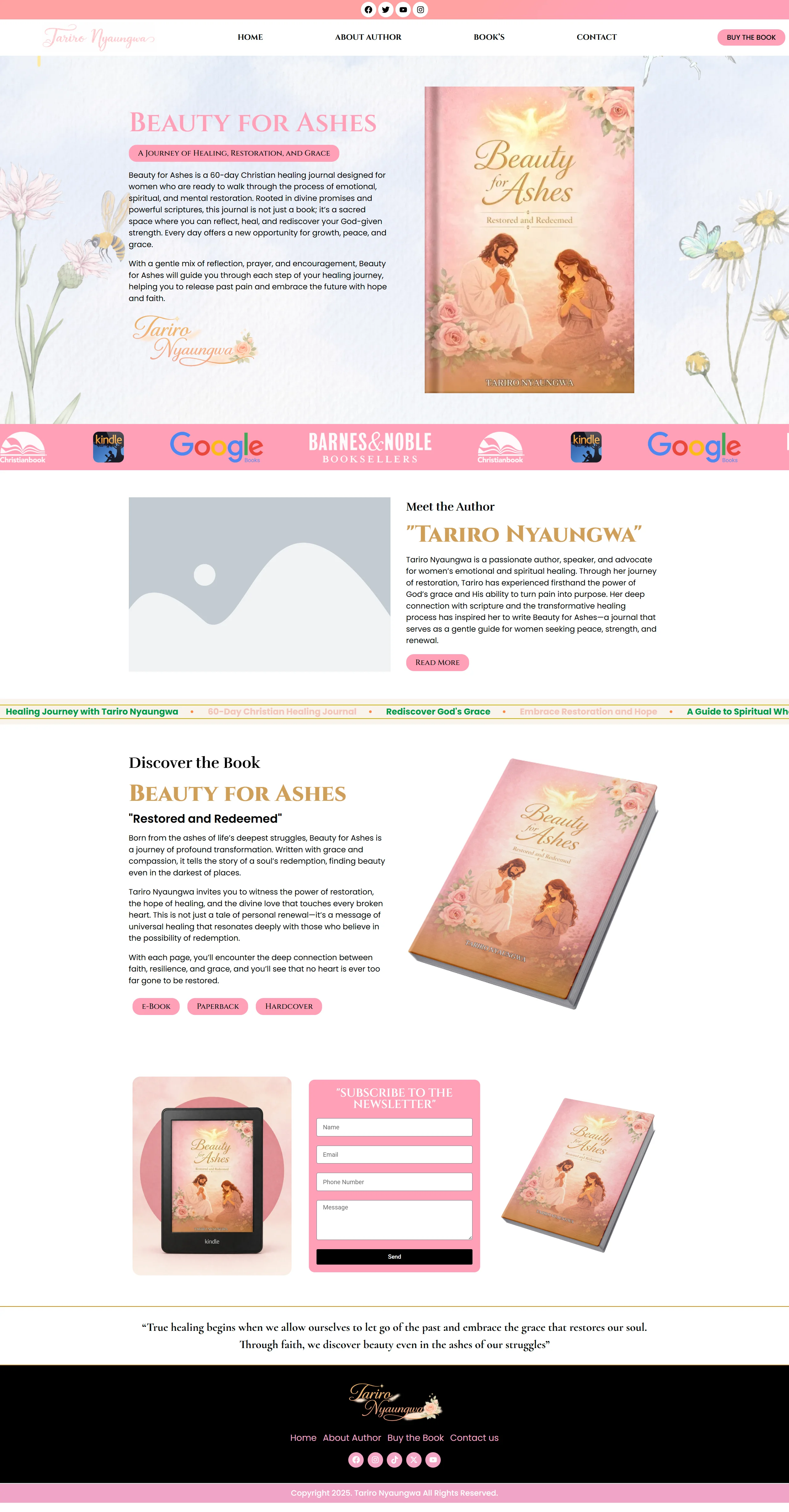 Ireland Publishing House author website example 3