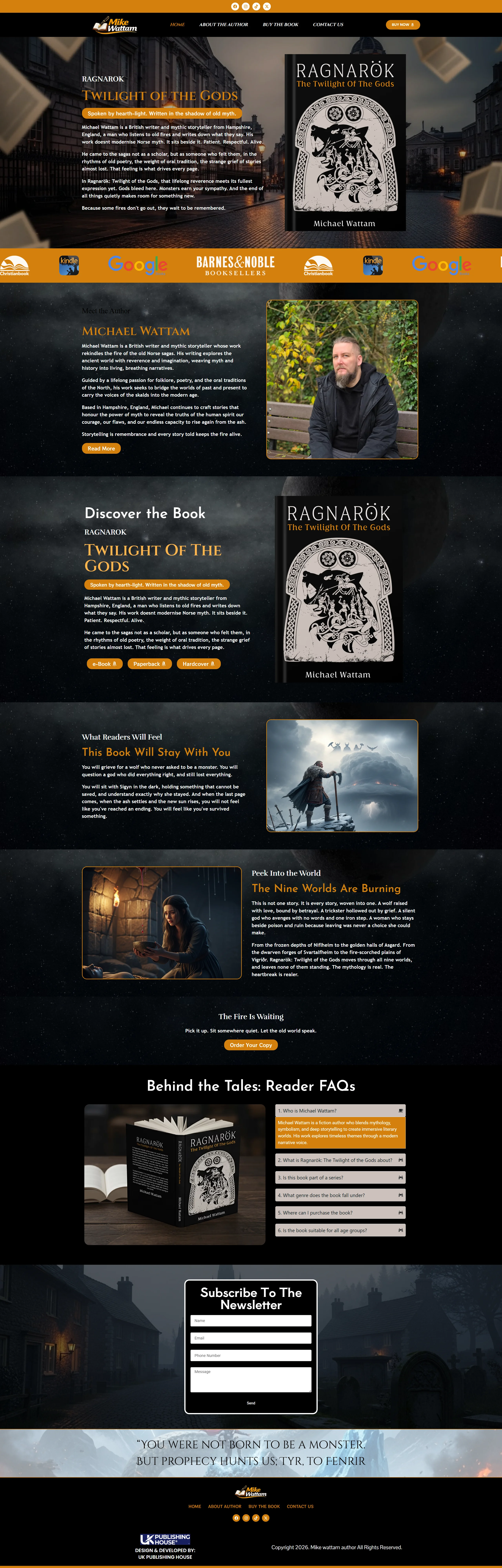 Ireland Publishing House author website example 6